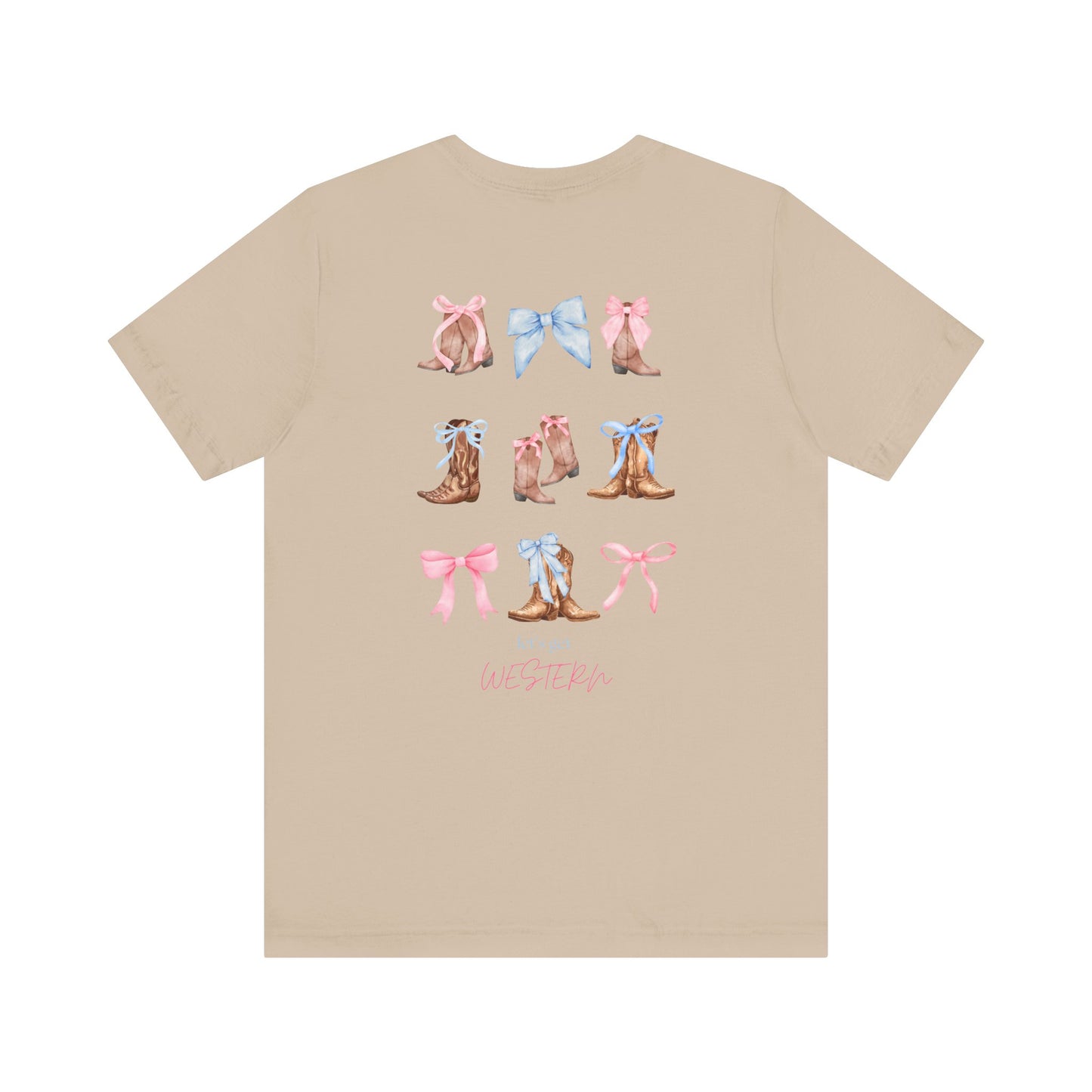 Let's Get Western Women's Tshirt, Bella Canvas, Cowgirl Shirt, Boot Shirt, Bow Shirt, Trendy, Gifts For Her