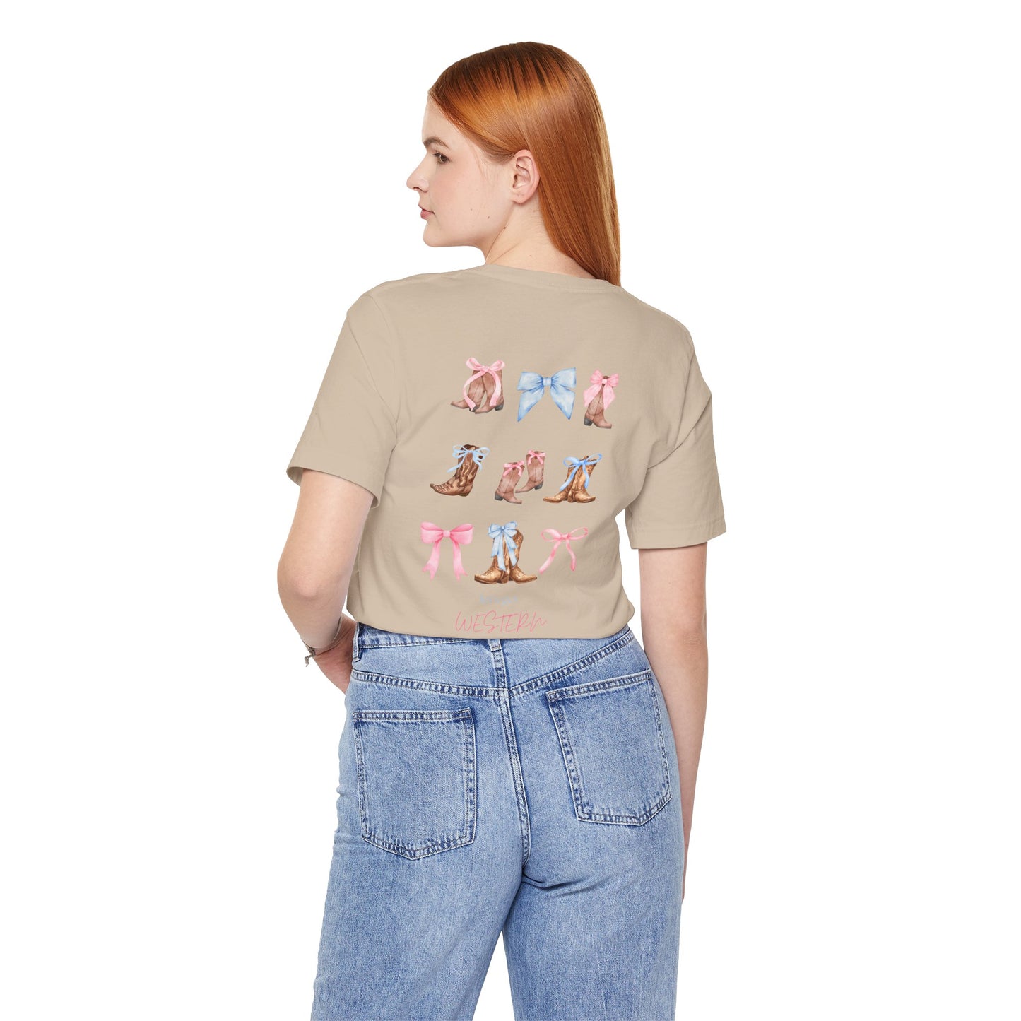 Let's Get Western Women's Tshirt, Bella Canvas, Cowgirl Shirt, Boot Shirt, Bow Shirt, Trendy, Gifts For Her