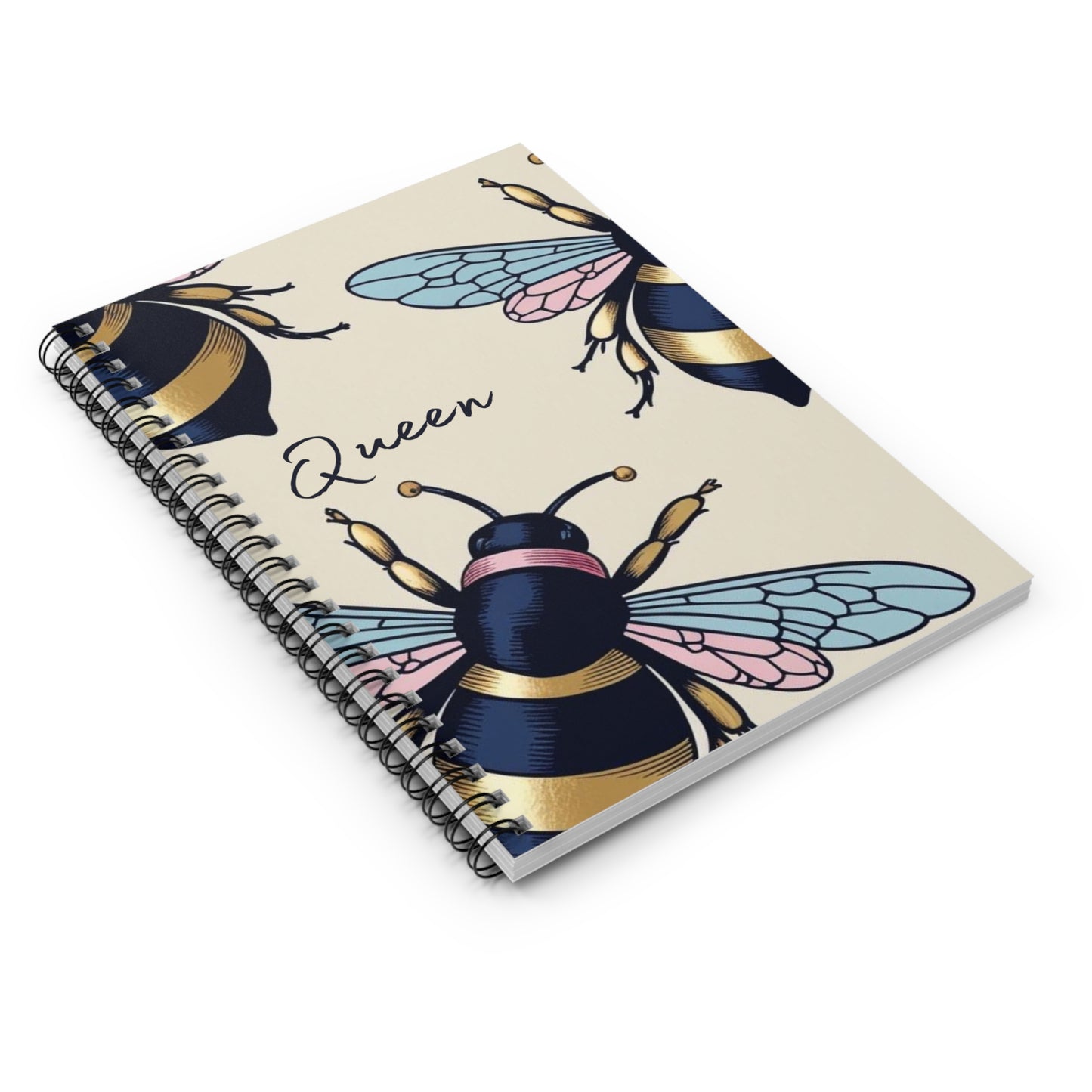 Spiral Notebook, Queen Bee Notebook, Motivational Notebook, Women's Empowerment, Gifts for Her, Gifts for Coworker, Journal