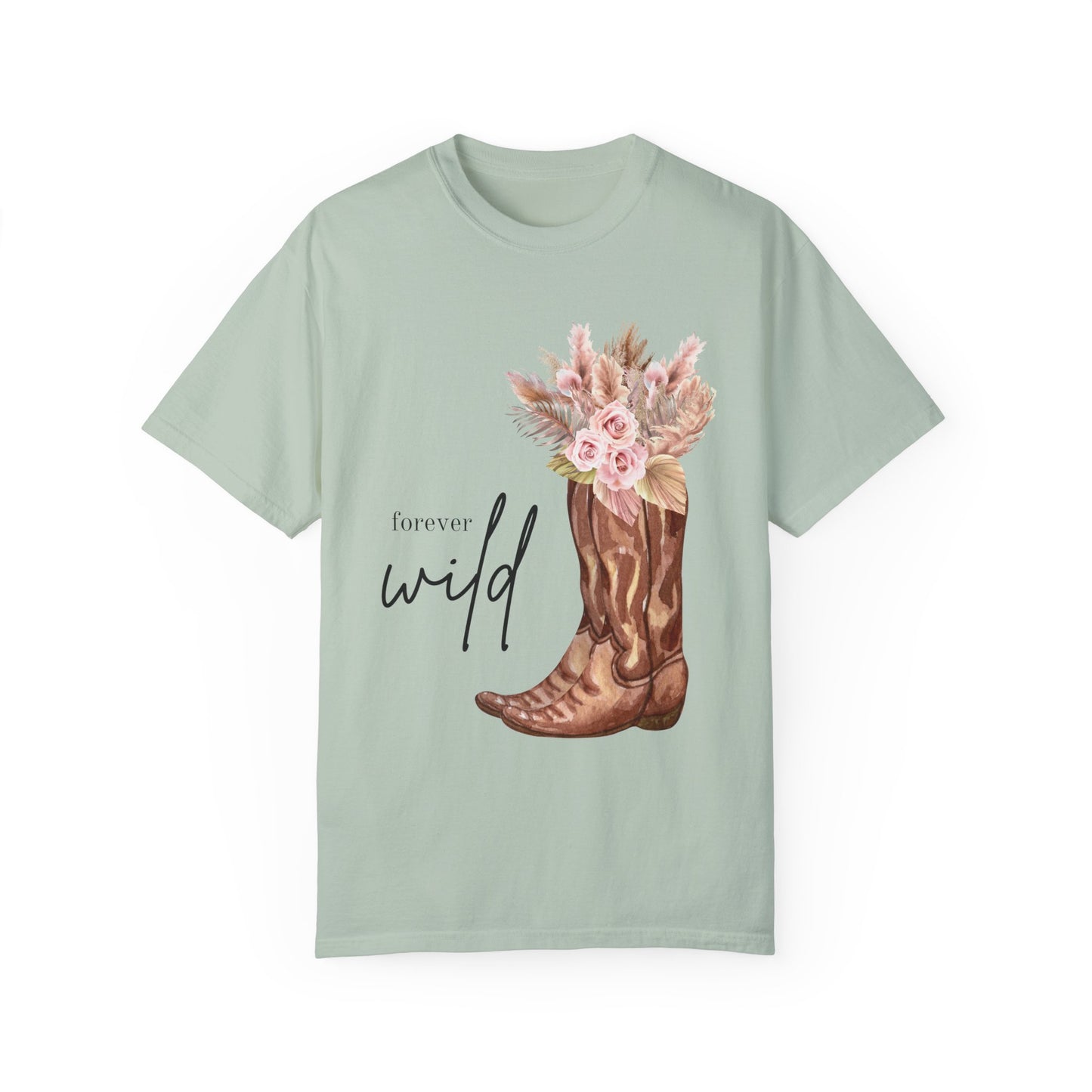 Forever WILD Women's Tshirt, Women's Clothing, Western Tshirt, Floral Tshirt, Cowgirl Tshirt, Trendy, Gifts For Her