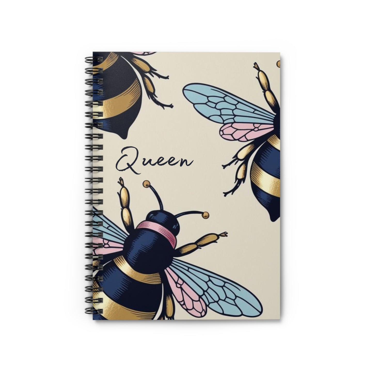 Spiral Notebook, Queen Bee Notebook, Motivational Notebook, Women's Empowerment, Gifts for Her, Gifts for Coworker, Journal