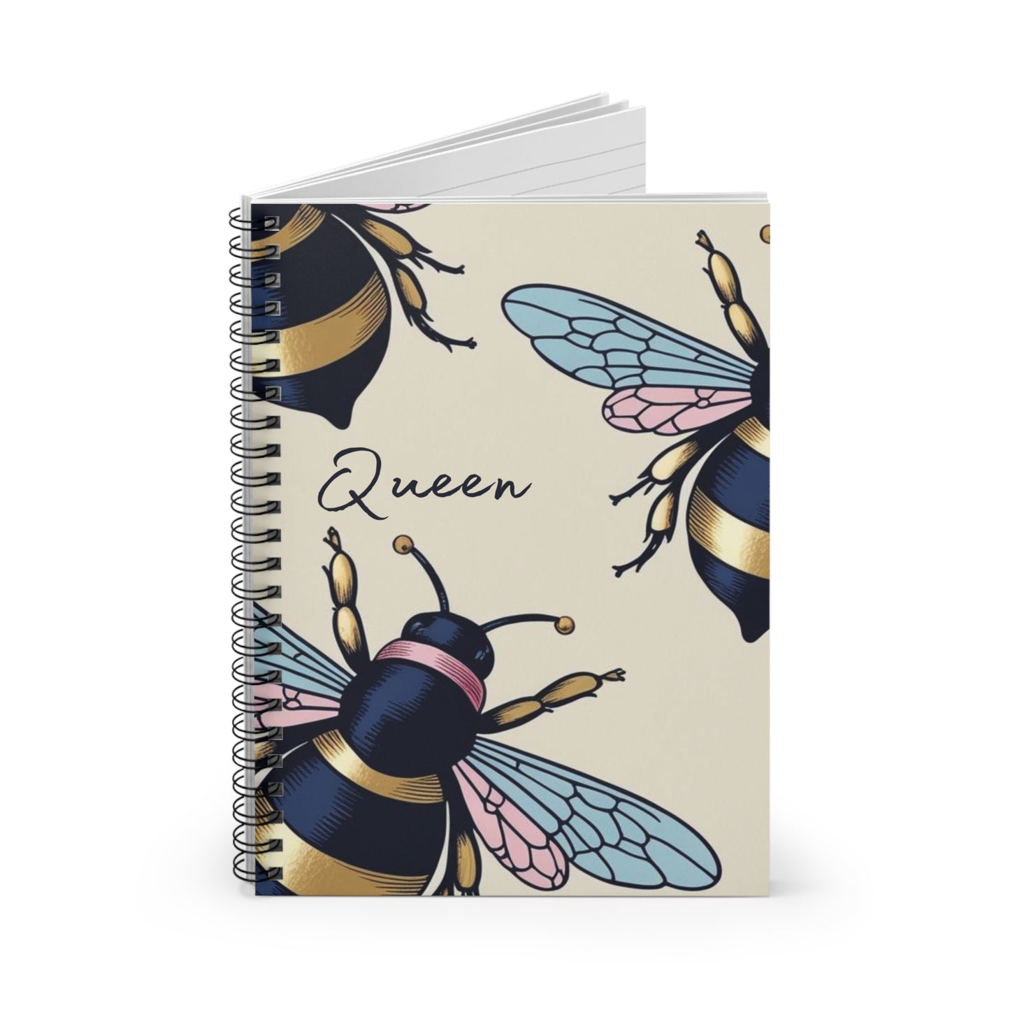 Spiral Notebook, Queen Bee Notebook, Motivational Notebook, Women's Empowerment, Gifts for Her, Gifts for Coworker, Journal