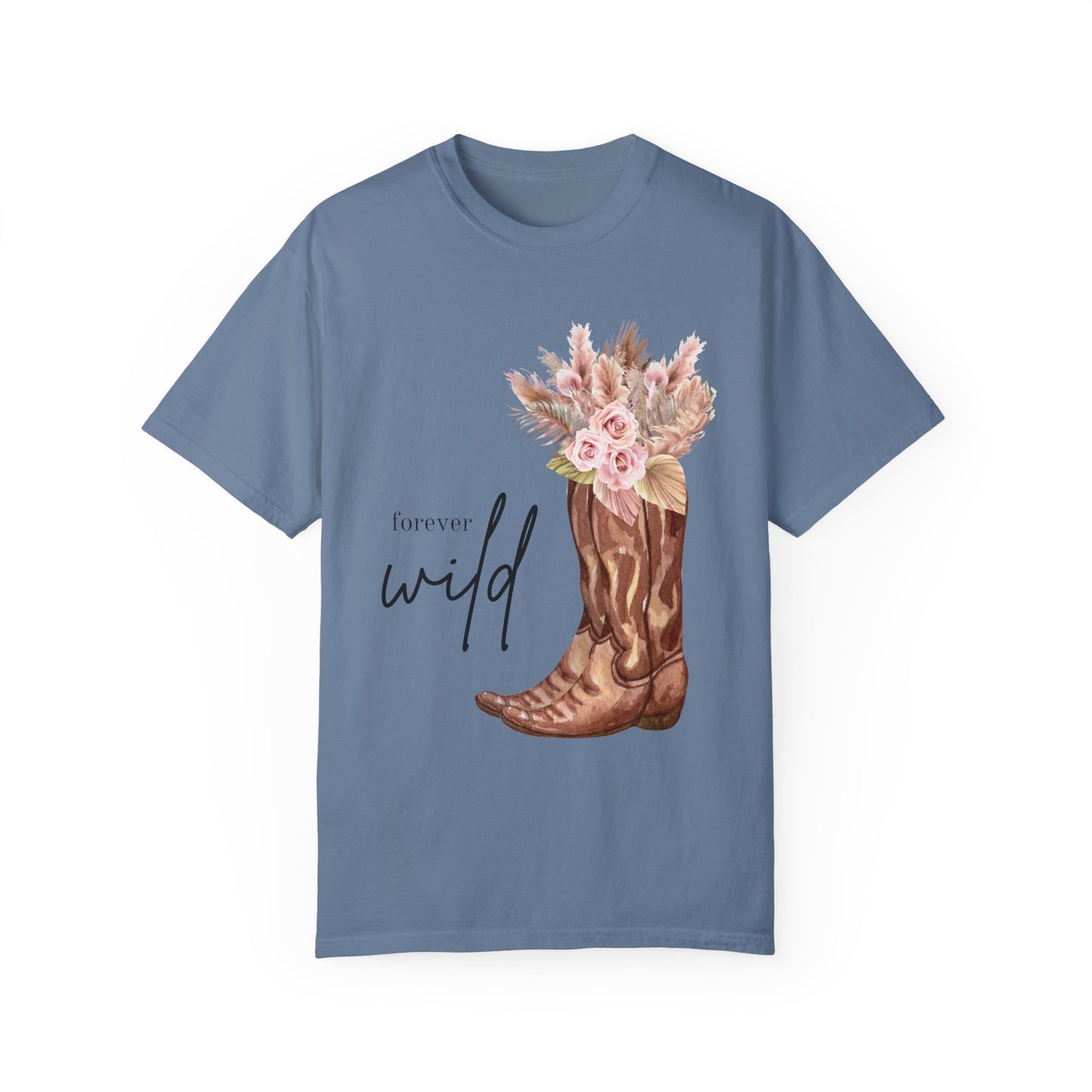 Forever WILD Women's Tshirt, Women's Clothing, Western Tshirt, Floral Tshirt, Cowgirl Tshirt, Trendy, Gifts For Her