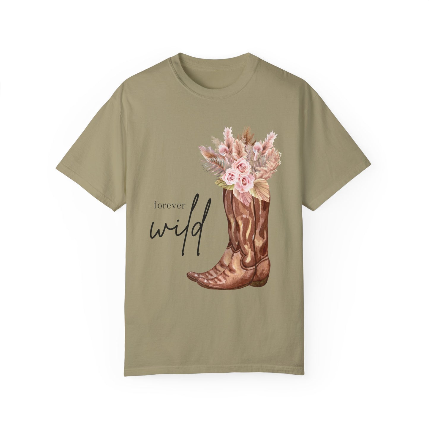 Forever WILD Women's Tshirt, Women's Clothing, Western Tshirt, Floral Tshirt, Cowgirl Tshirt, Trendy, Gifts For Her