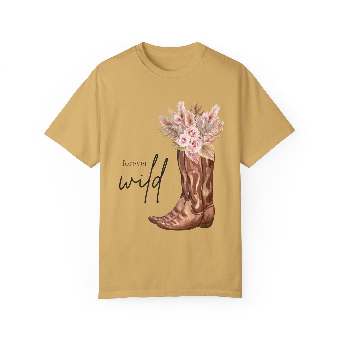 Forever WILD Women's Tshirt, Women's Clothing, Western Tshirt, Floral Tshirt, Cowgirl Tshirt, Trendy, Gifts For Her