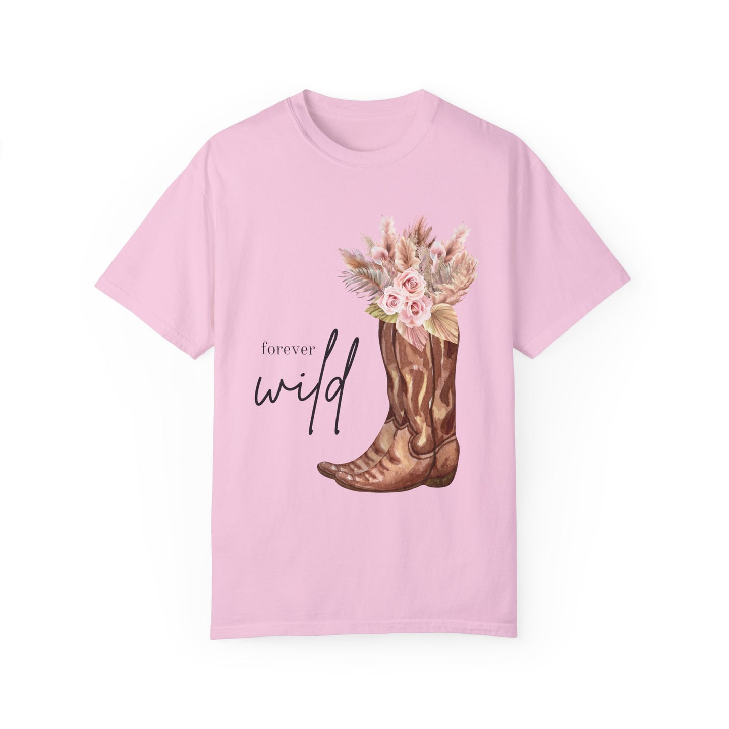 Forever WILD Women's Tshirt, Women's Clothing, Western Tshirt, Floral Tshirt, Cowgirl Tshirt, Trendy, Gifts For Her