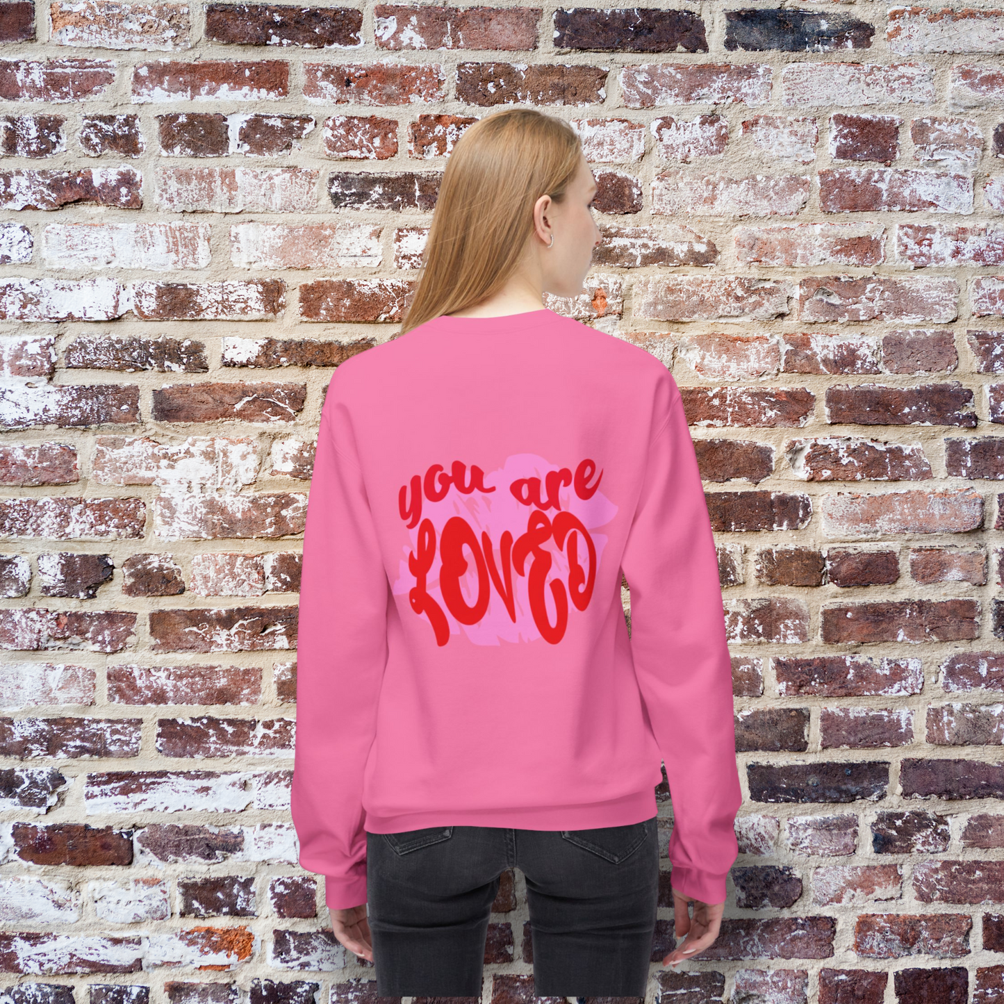 You Are Loved Sweatshirt, Valentine's Sweatshirt, Kiss Sweatshirt, Valentine's Day, Women's Sweatshirt, Gift For Her