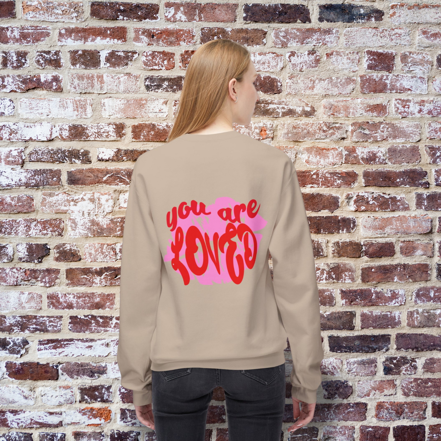 You Are Loved Sweatshirt, Valentine's Sweatshirt, Kiss Sweatshirt, Valentine's Day, Women's Sweatshirt, Gift For Her