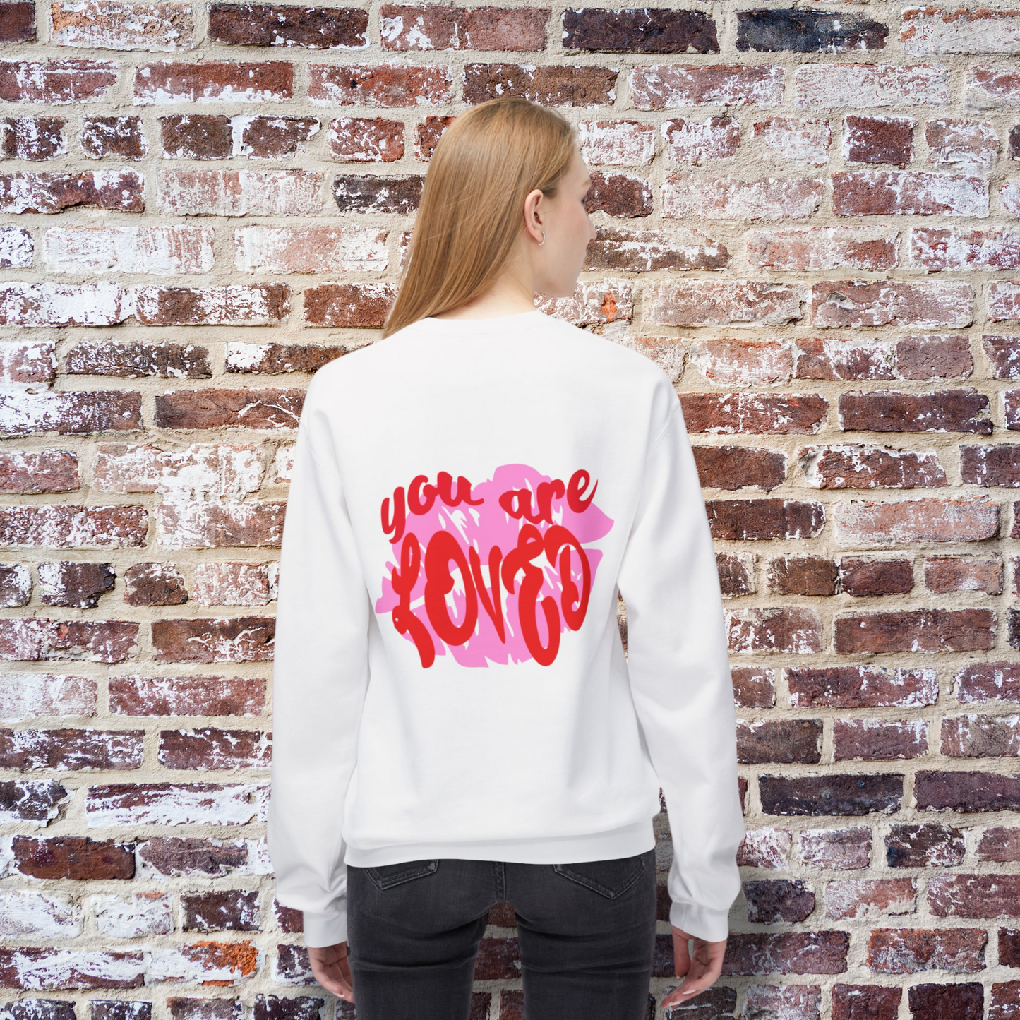 You Are Loved Sweatshirt, Valentine's Sweatshirt, Kiss Sweatshirt, Valentine's Day, Women's Sweatshirt, Gift For Her